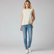 Round Neck Linen Organic Cotton Blended Pullover