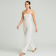 Textured Wide Leg Pants