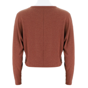 Womens Cozy Long Sleeve Cropped Top