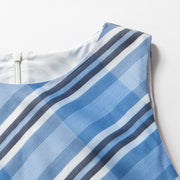 French Striped Sleeveless Dress