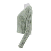Round Neck Knitted Pullover Sweater