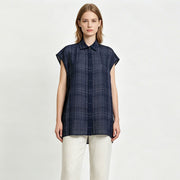 Sleeveless Linen Shirt