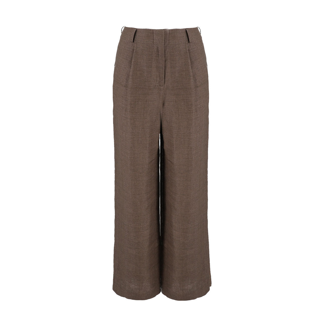 Wide-Leg Linen Trousers