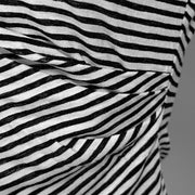 Round Neck Sleeveless Striped Shirt