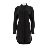 Collar Slim Fit Shirt Skirt