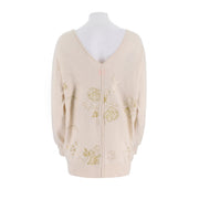 Artistic Embroidered Knitted Cardigan Jacket