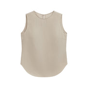 Round Neck Sleeveless Top