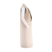 Long Woolen Lapel Vest Jacket