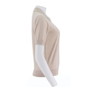 Collar Half Open Chest Short Sleeved Pullover