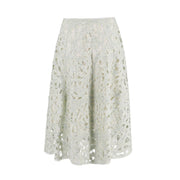 Coiling Openwork A-Line Skirt