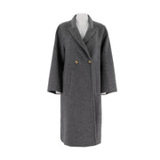 Camel Silk Wool Long Jacket