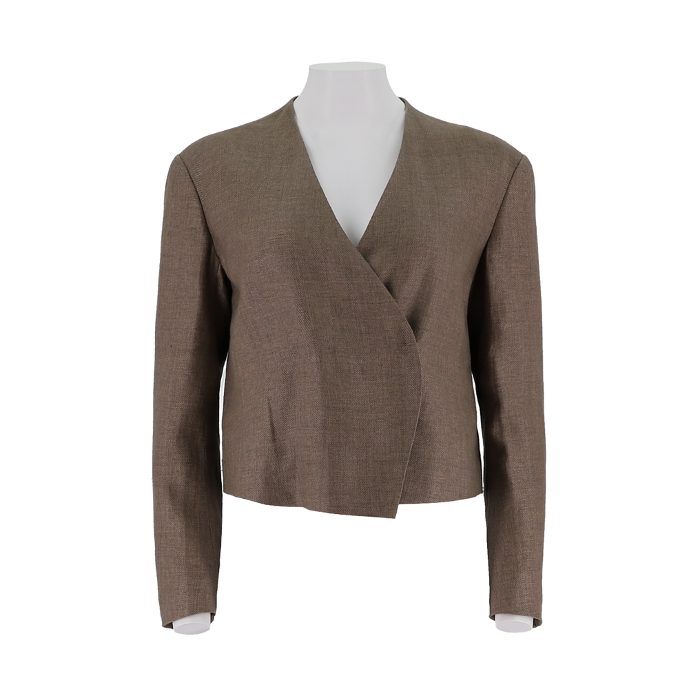Cropped Linen Jacket