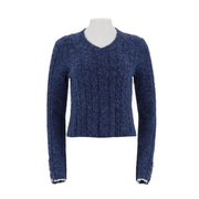 Round Neck Knitted Pullover Sweater