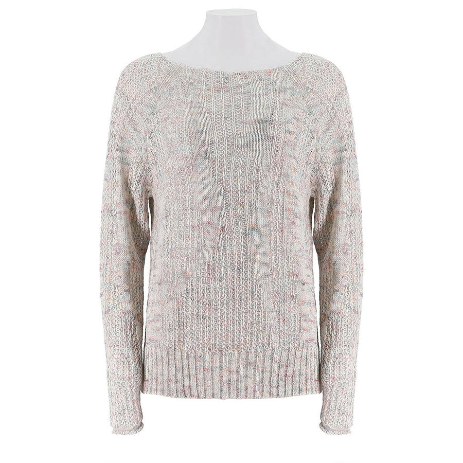 Wide Neck Long Sleeve Sweater