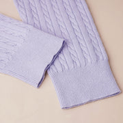 Hooded Cable Knit Zip-Up Cardigan