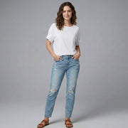 Balloon Sleeve Relaxed Fit Short Sleeve Tee