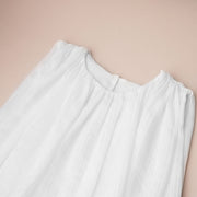 Textured Cropped Voluminous Woven Top