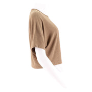 Womens Cozy Short Sleeve Cropped Top
