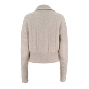 High Neck Long Sleeved Zipper Cardigan Jacket