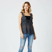 V-Neck Three-Dimensional Floral Vest