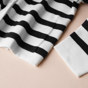 Women'S Open Chest Long Sleeved Striped Shirt