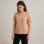 Short Sleeve Combed Cotton Pullover