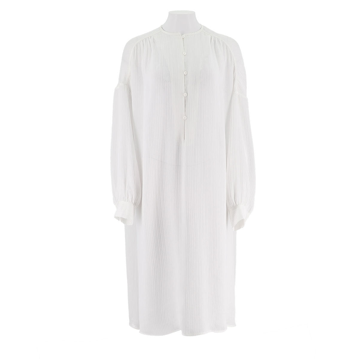 Round Neck Loose Fit Shirt Dress