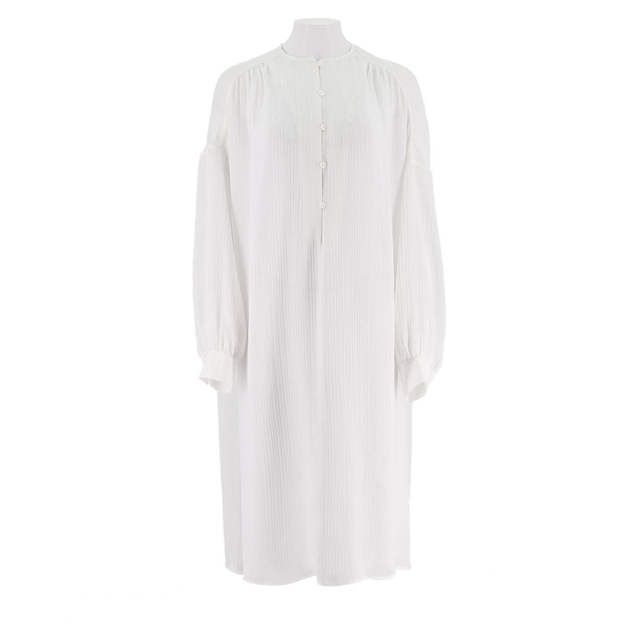 Round Neck Loose Fit Shirt Dress