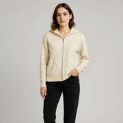 Hooded Design Knitted Woolen Jacket