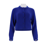 Round neck single breasted lightweight cardigan