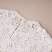 Embroidered Lace Cropped Sleeveless Top