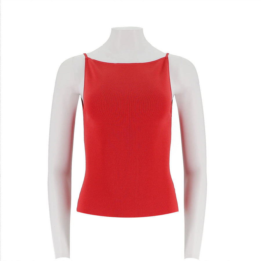 Sleeveless Fitted Cropped Tank Top