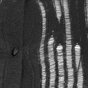 Round Neck Slim Fit Basic Version Knitted Cardigan