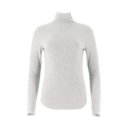Womens Cozy Mock-Neck Long Sleeve Top