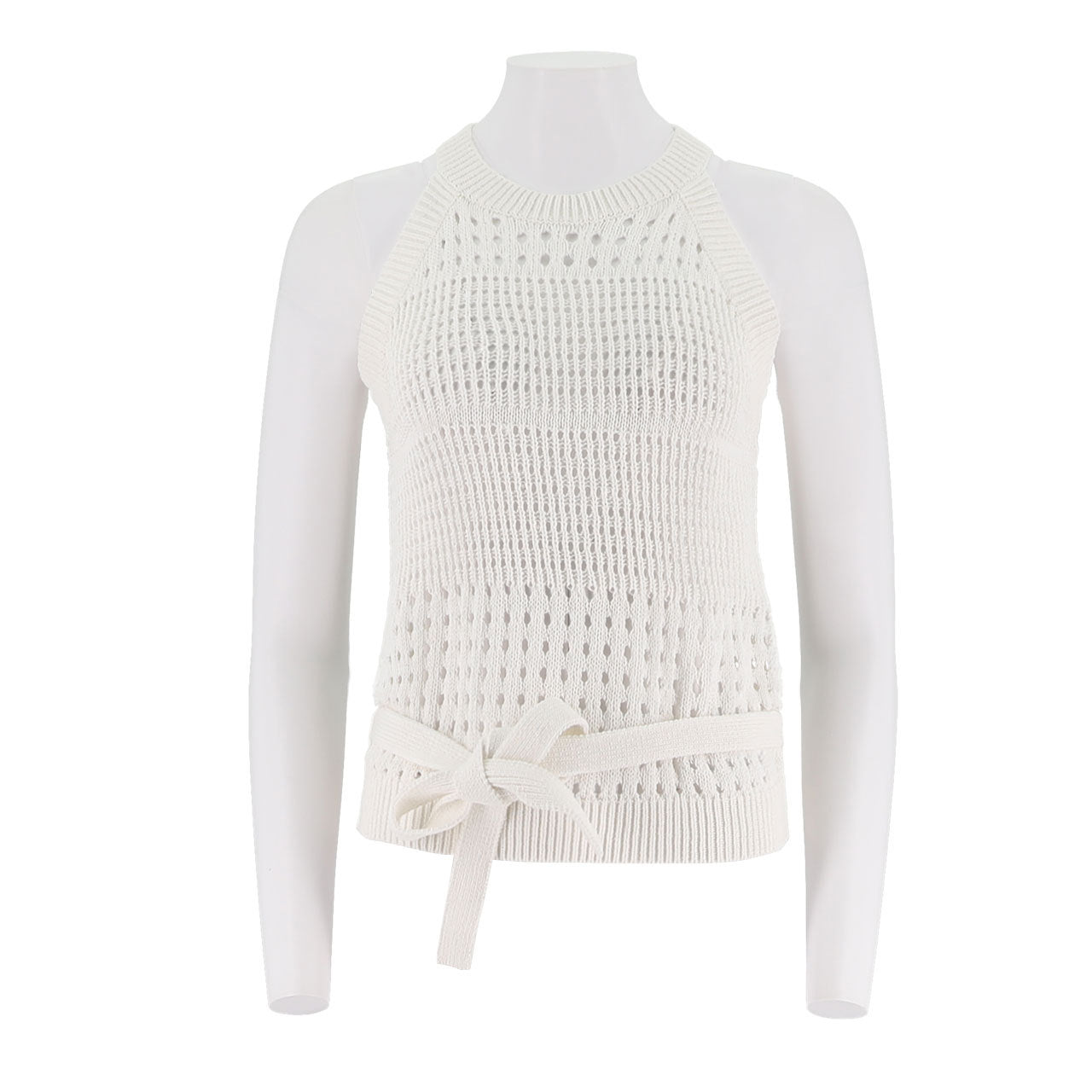Pointelle Sleeveless Knit Top