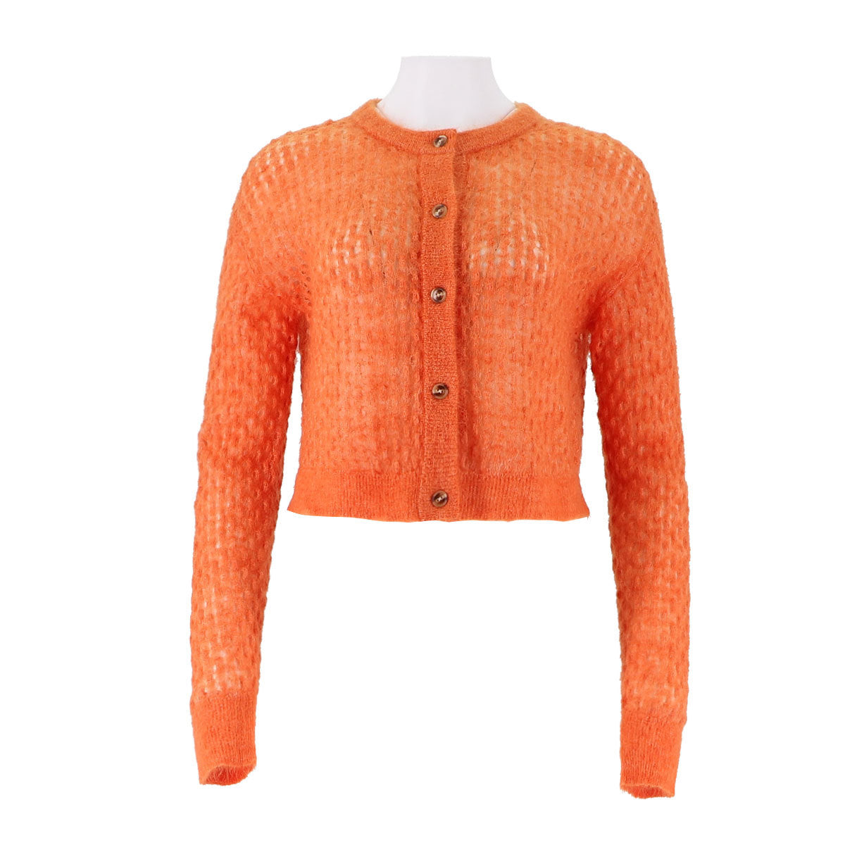 Single Breasted Knitted Sweater Jacket