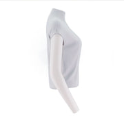 Mock Neck Dolman Sleeve Knit Top