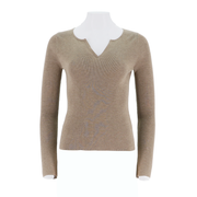 Small V-Neck Knitted Pullover Sweater