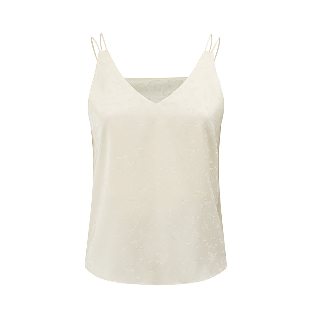 Satin Jacquard Camisole Vest