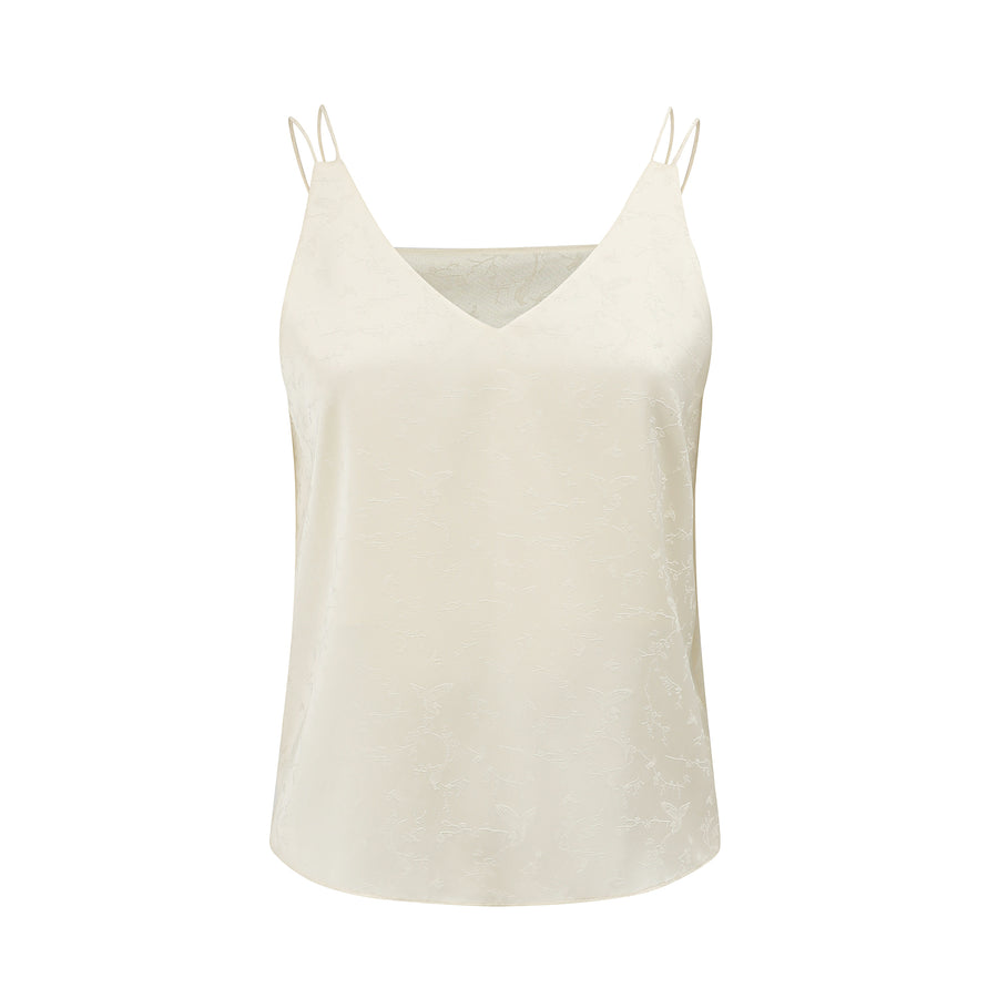 Satin Jacquard Camisole Vest