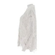 Lace Crochet Long Sleeved Shirt