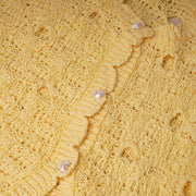 Fancy Stitch Cropped Cardigan