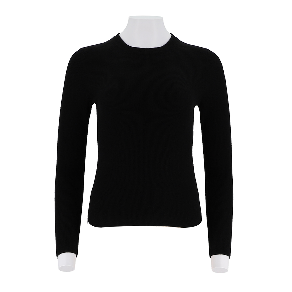 Women'S Round Neck Long Sleeved Top