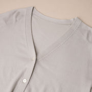 V-Neck Buttoned Knit Cardigan