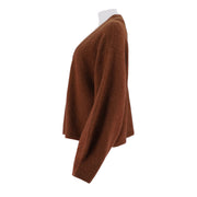 Single Breasted V-Neck Cardigan Sweater