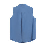 Front Shoulder Sleeveless Shirt