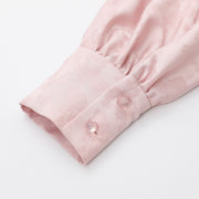 New Chinese Style Standing Collar Long Sleeved Shirt