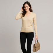 V-Neck Slim Fit Pullover Sweater
