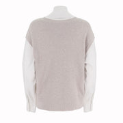 Colorblocked Relaxed Knit Pullover