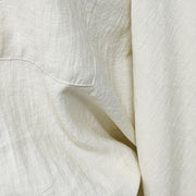 Polo Collar Loose Fit Combed Cotton Shirt